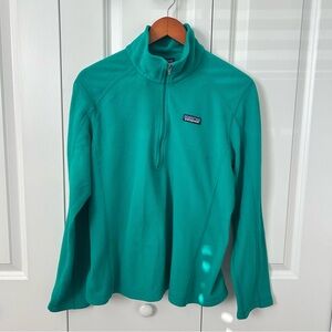 Patagonia Women’s Lightweight Fleece Zip Pullover‎ - Teal - Size L